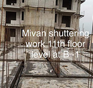 Tower-B1-Mivan shuttering work at 11th Floor